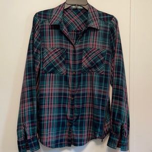 Maurices Plaid Button Down Shirt